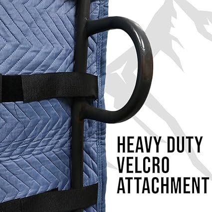 BoxerTool Quilted Hand Truck Cover 52 cm x 17 cm Round Top Appliance Dolly Cover Moving Pad Woven CottonPolyester Hand Truck Pad Quilted Furniture Pad for Moving