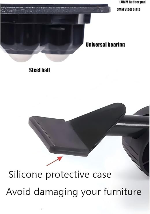 New Upgrade Furniture Sliders Furniture Movers with Wheels Furniture Lift Mover Tool Set with 360° Rotatable Wheels Furniture Dolly for Moving Heavy Duty Sofa Bed Load Capacity Up to 600lb