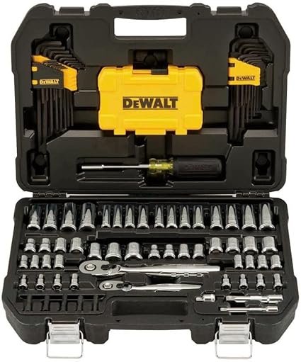 61aUQhQDXsL._AC_SX425_.jpg DEWALT Mechanics Tools Kit and Socket Set 14 38 Drive SAE 108Piece (DWMT73801)