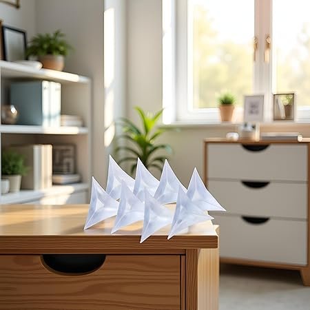 71e0b1GuYVL._AC_SY450_.jpg 100Pcs Transparent Corner Dust Guards Reusable Drawer Corner Sticker PVC ThreeDimensional Design Tool Sets Hand Tools and Home Improvement