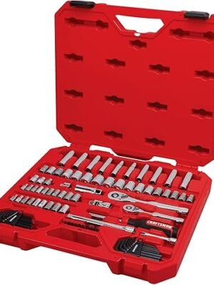 71jOGDX8eZL._AC_SX425_.jpg CRAFTSMAN Mechanics Tool Set 83 Piece Hand Tool and Socket Set SAEMetric (CMMT12121)