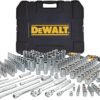 DEWALT Mechanics Tool Set SAE and Metric 12 14 38 Drive Sizes 192Piece (DWMT75049)