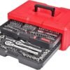 81resLZ8jL._AC_SX425_.jpg CRAFTSMAN Mechanics Tool Set 256Piece Hand Tool and Socket Set with 2Drawer Tool Box (CMMT45256)